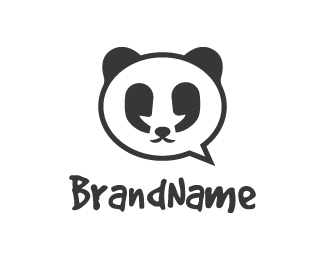 Cute Panda Quote Logo - for sale $350