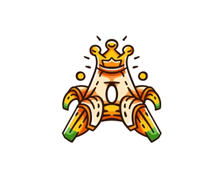 Banana King A Logo