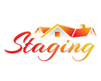 Staging House Construction Logo