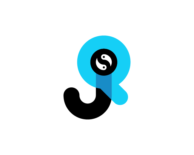 Jq Qj Yin yang Logo