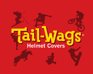Tail Wags Helmet Covers Logo