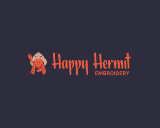 Happy Hermit - horizontal logo lockup