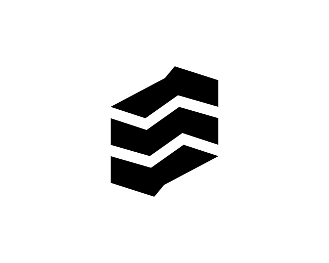 Modern Layered S Logo