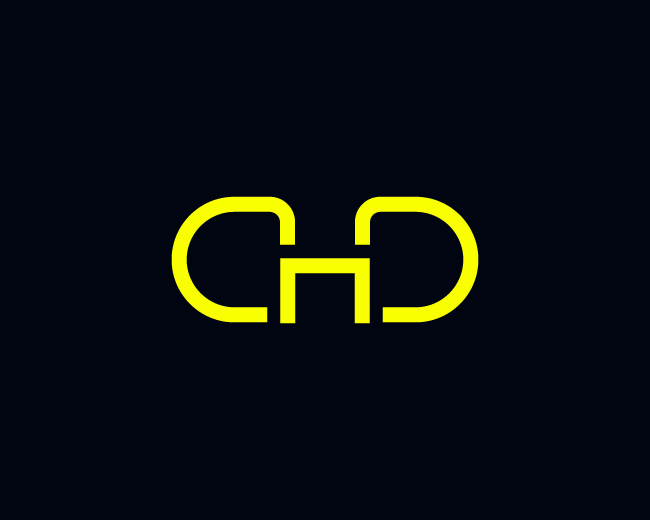 Minimalist CHD Ambigram Logo Design