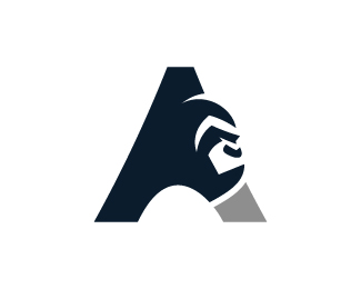 Gorilla Letter A Logo