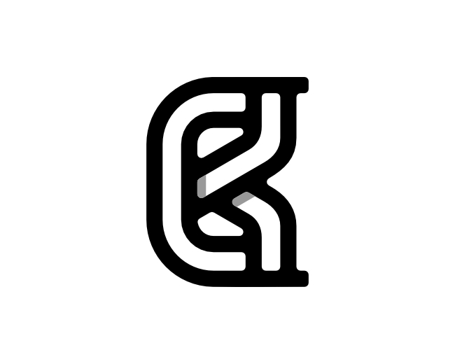 Letter CK KC Logo
