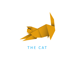 Origami Cat Logo