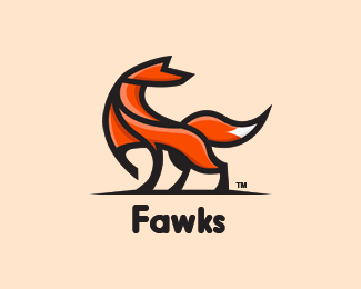 Logo Fawks par Brenms - Article Inspiration Logo - Studio Karma - Graphiste Freelance et formateur