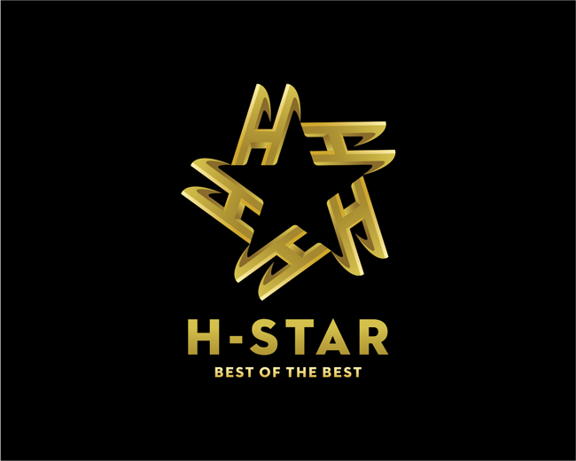 Letter H Star Logo