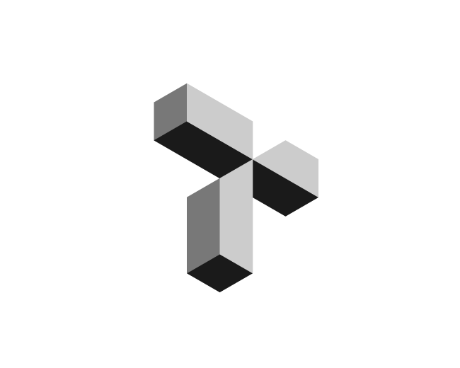 3D Letter T Logo For Sale