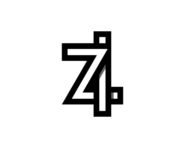 ZI Or IZ Letter Logo