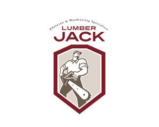 Lumberjack Chainsaw Logo
