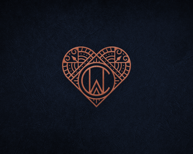 CW Heart Monogram