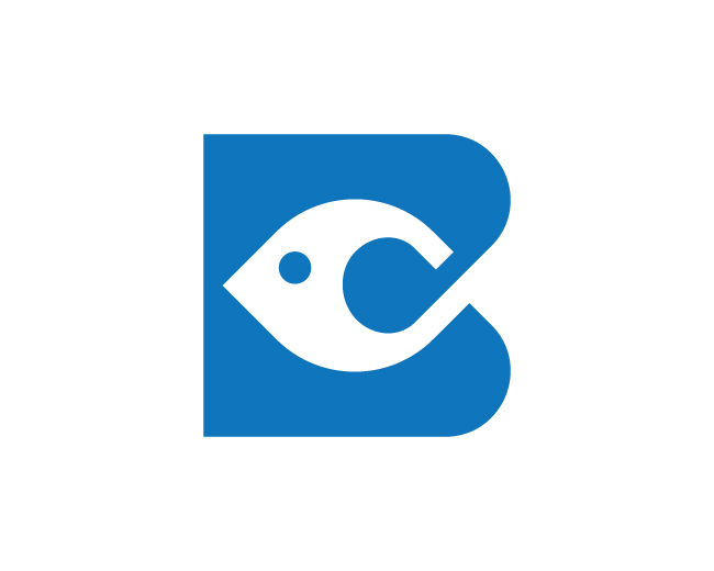 modern B fish logo