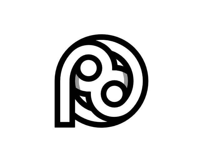 Letter P8 8P Logo