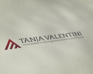 Tanja Valentini logo design