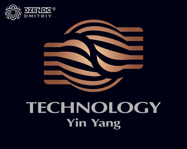 Yin Yang abstract logo