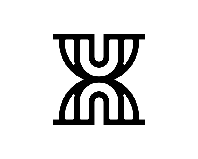 Letter Un X Logo