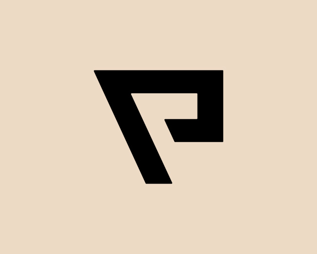 Angular P Logo Design // For Sale