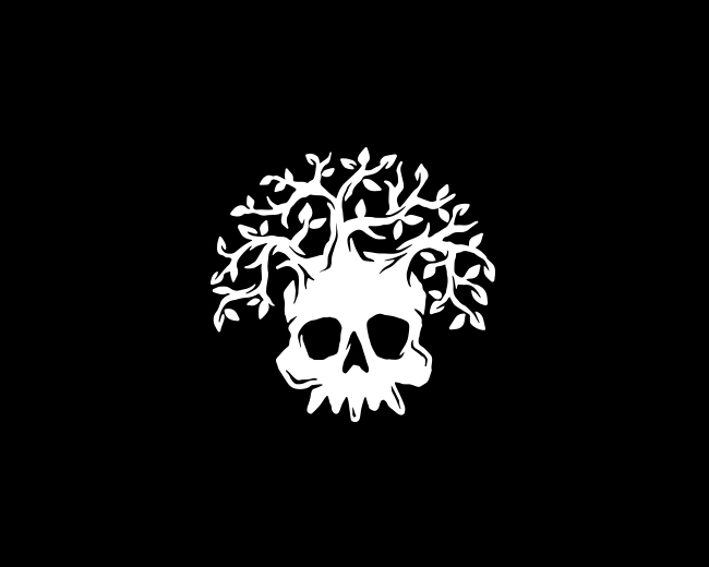 Skull tree logo