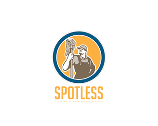 Spotless Clean and Maintenance Service Logo