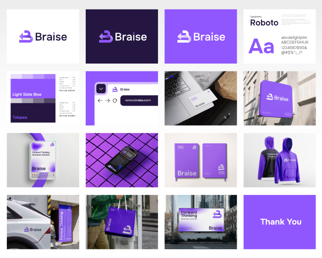 Forward Thinking B  Rise Arrow logo, Brand Identit