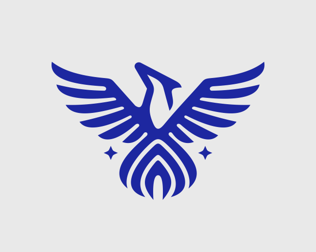 Phoenix Brave Bird Emblem Logo