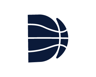 Letter D Basketball Logo