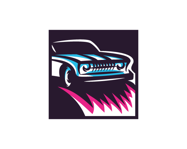 Neon Car Logo