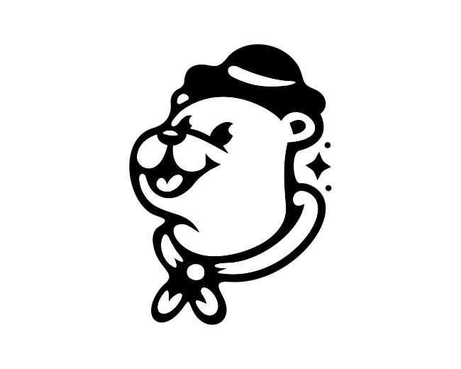 Cute Bear Classic Mascot Logo