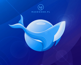 Whale logo design