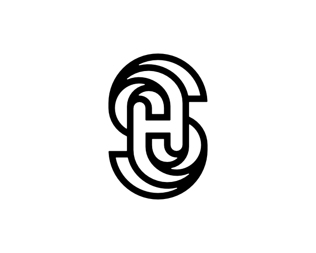 Letter HS SH Logo