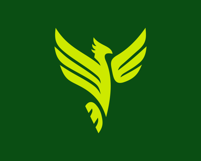 Luxury Rising Phoenix Bird Logo