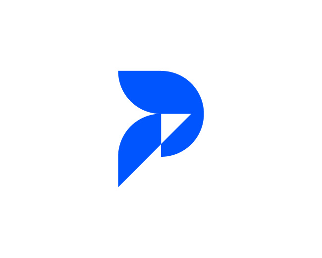 Abstract Letter P Logo Design