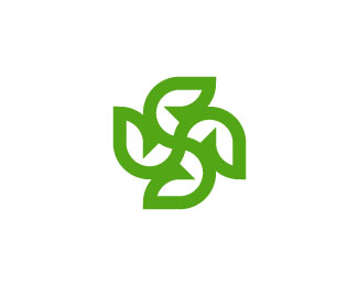 Letter S Leaf Logo