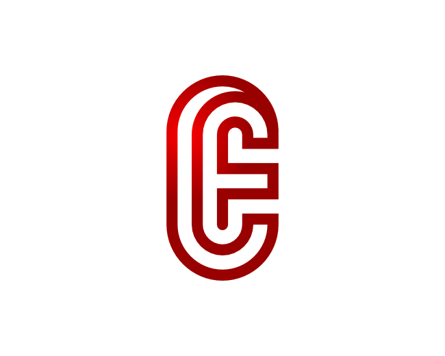 Letter CF FC E Logo