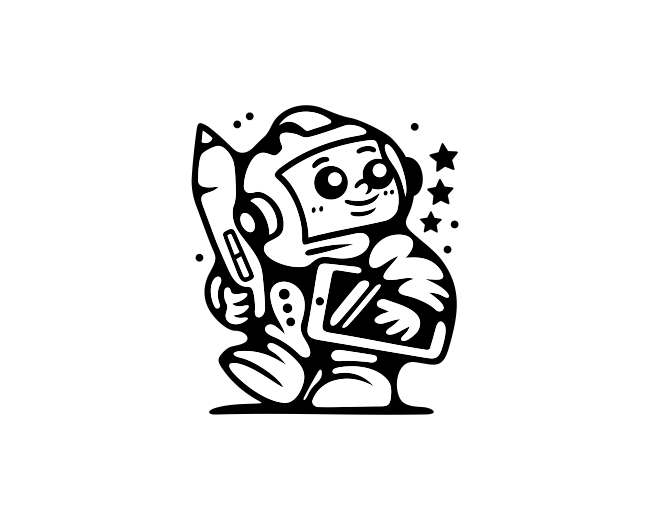 Science Student Astronaut Logo