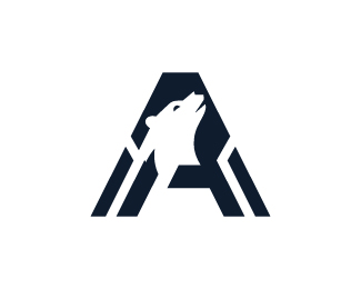 Letter A Bear Logo