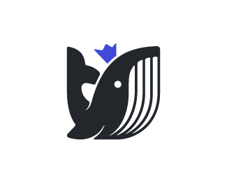Whale With A Crown Logo