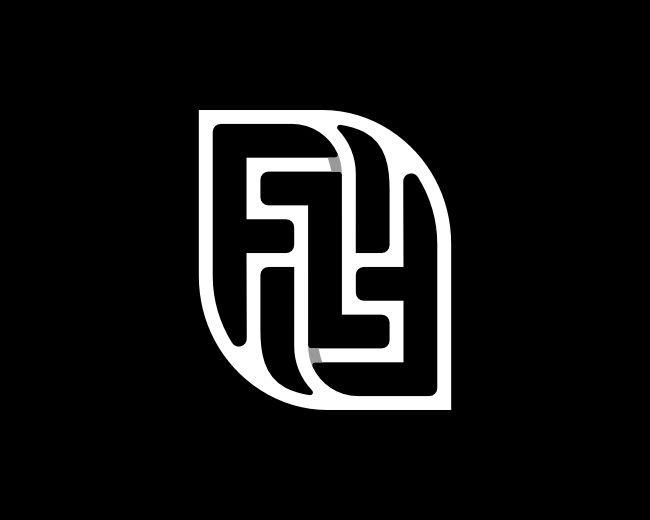 Letter FZ ZF Leaf Logo