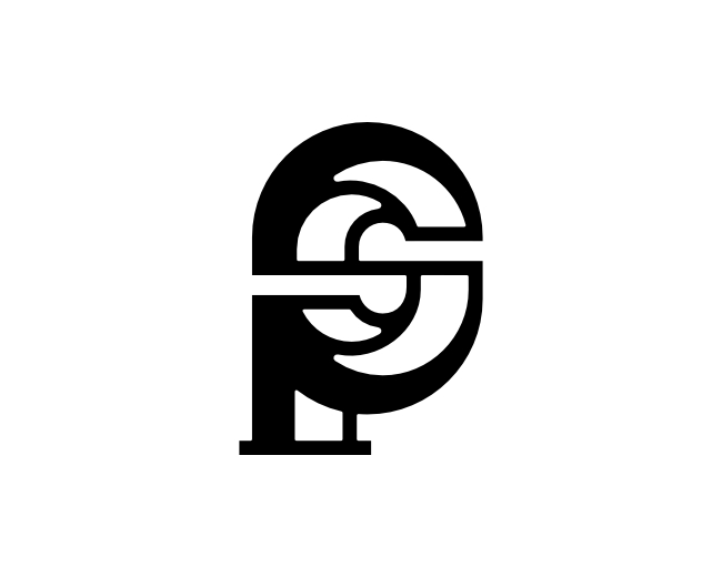 Letter PS SP Logo