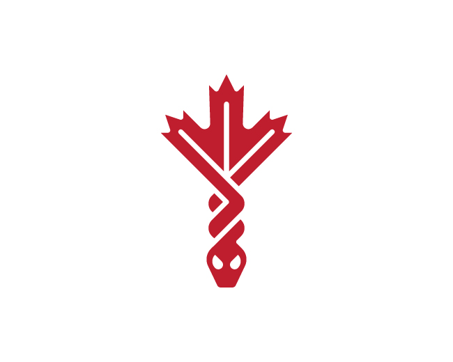 bold modern Canadian snake logo