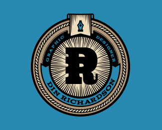 Din Richardson logo template