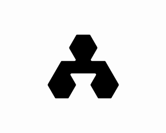 Letter A Geometric Logo