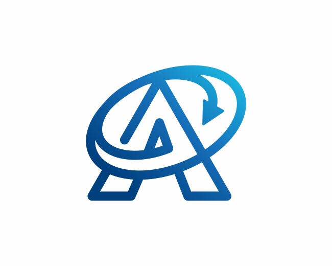 A Letter Arrow Logo