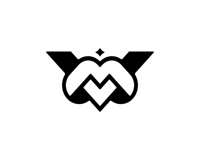 Letter MV VM Logo