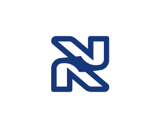 Modern Sn Or Ns Logo