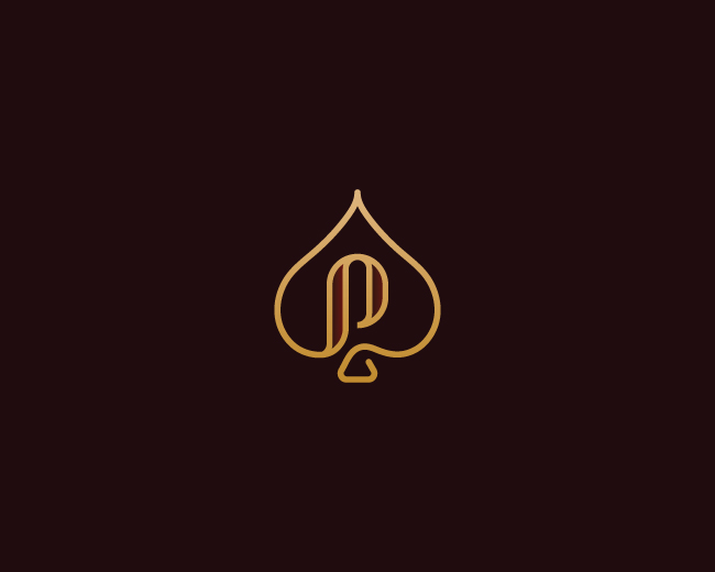 Luxury Ace Letter P Logo