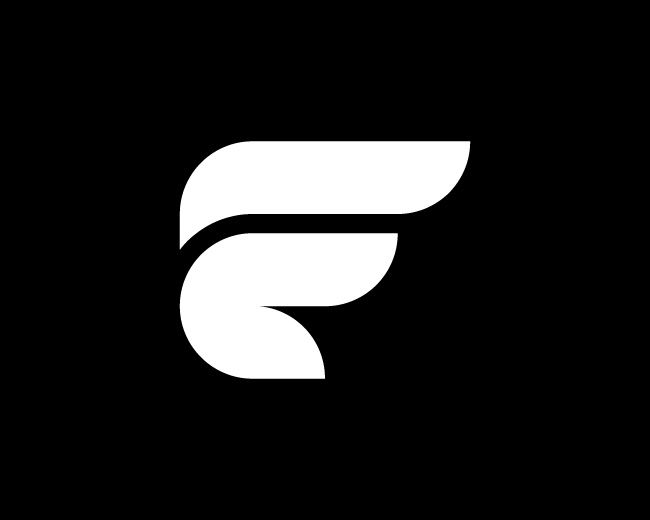 Flowing F Logo Design // For Sale