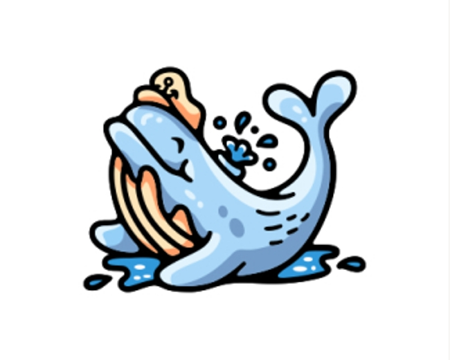 Seaman Water Whale Logo